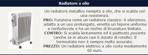 radiatore olio